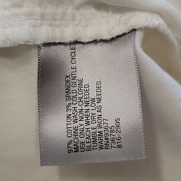 Worthington Size 12 White Slightly Flared Leg Trousers, Gently Used Condition - Picture 14 of 14